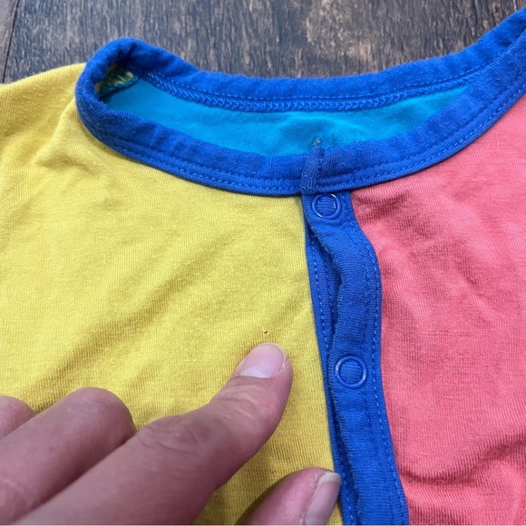Kyte colorblock sleeveless shorts romper size 12-18 months *flaws - Picture 9 of 10